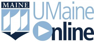 UMaineOnline vertical logo