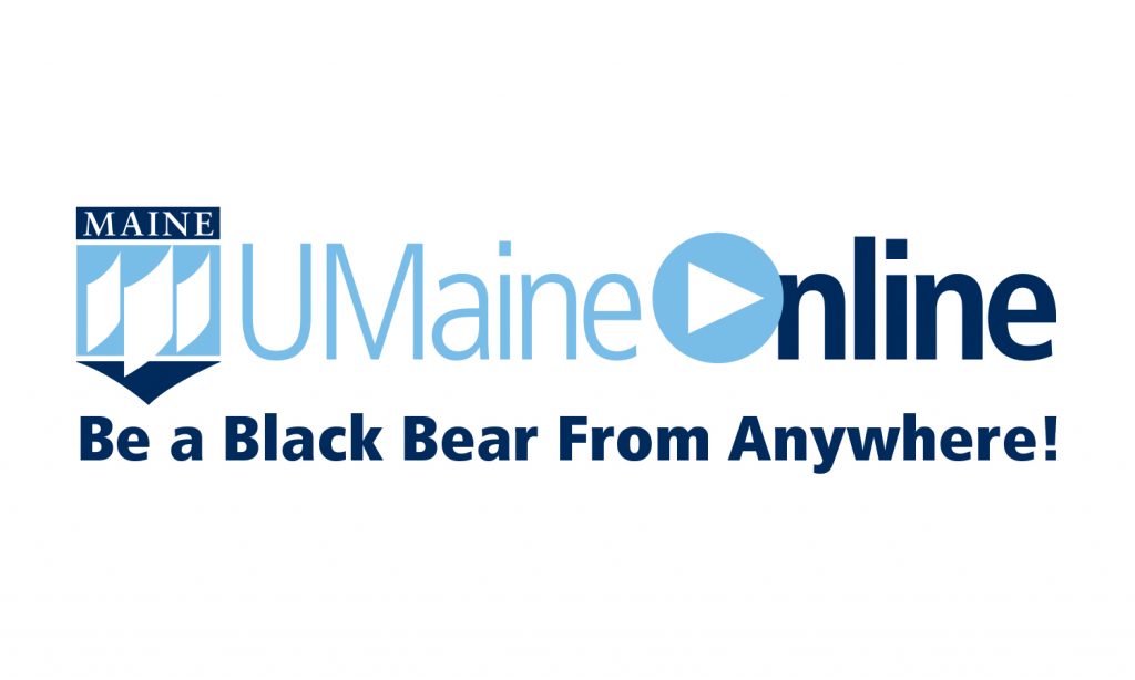 UMaineOnline logo with tagline 'Be a Black Bear from Anywhere'