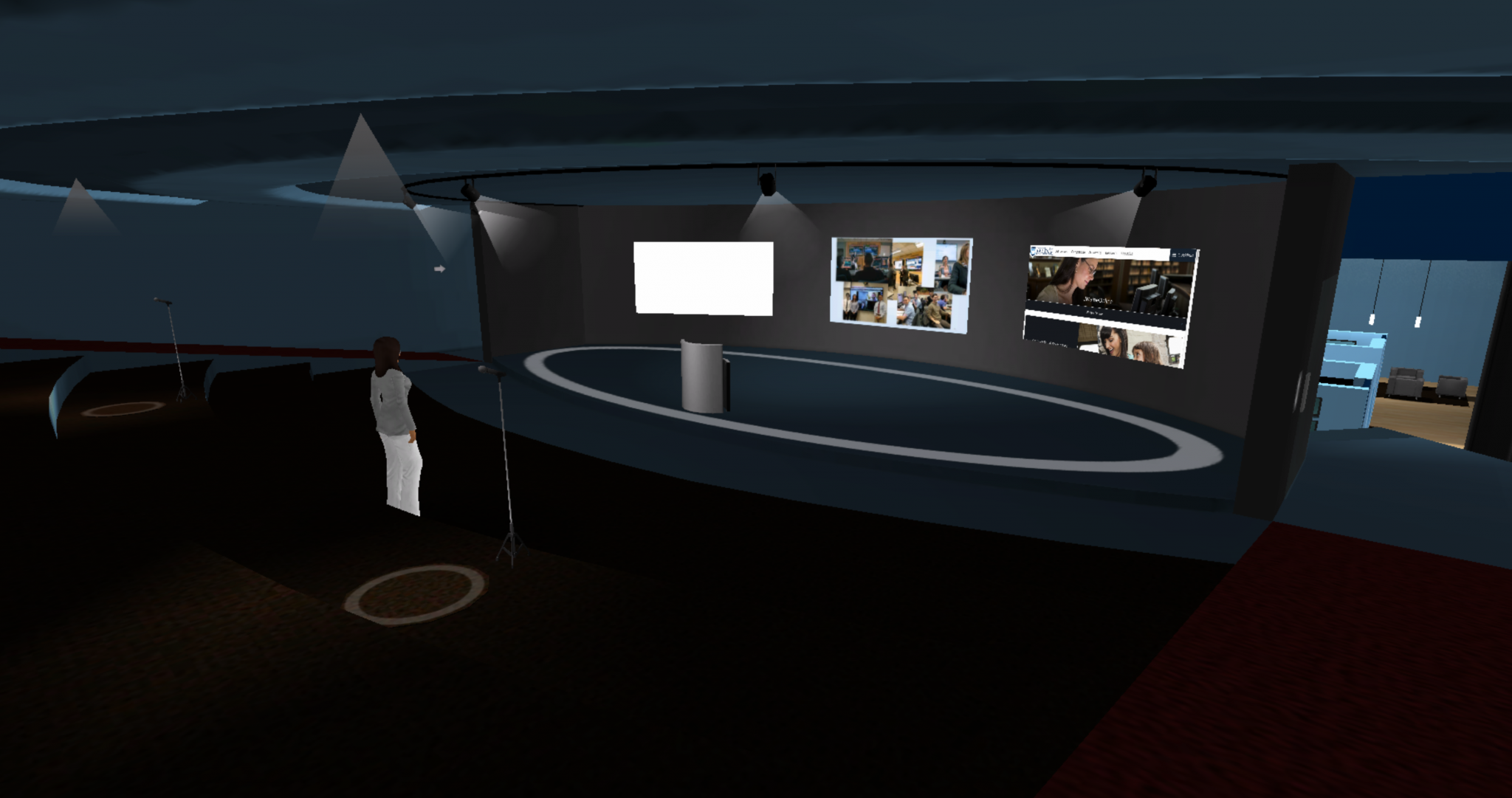 Screenshot of the virtual info session
