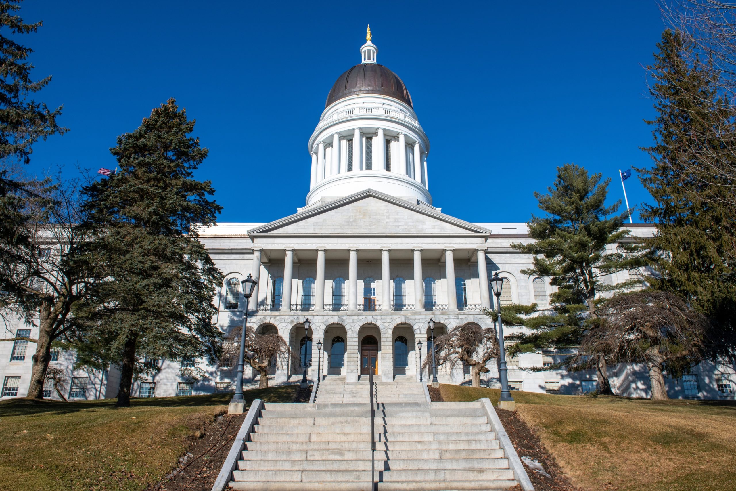 The capitol building in Augusta, Maine