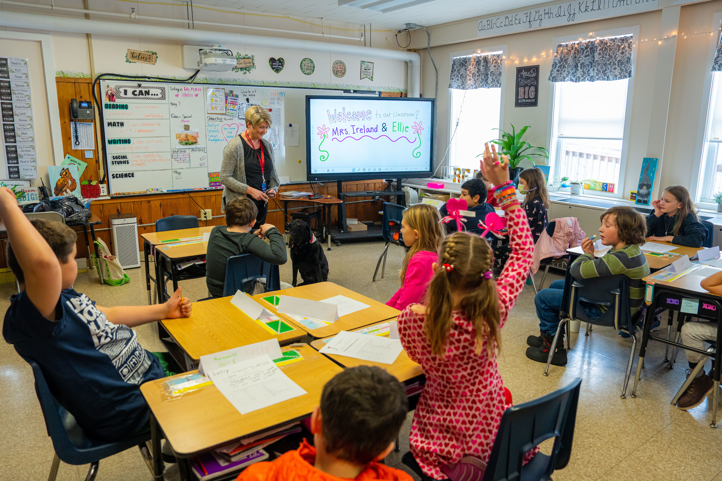 Teacher in a classroom