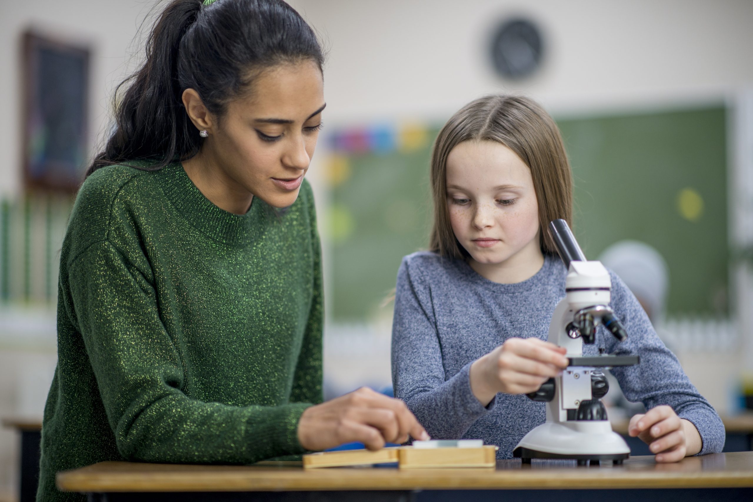 Teacher Helping A Student