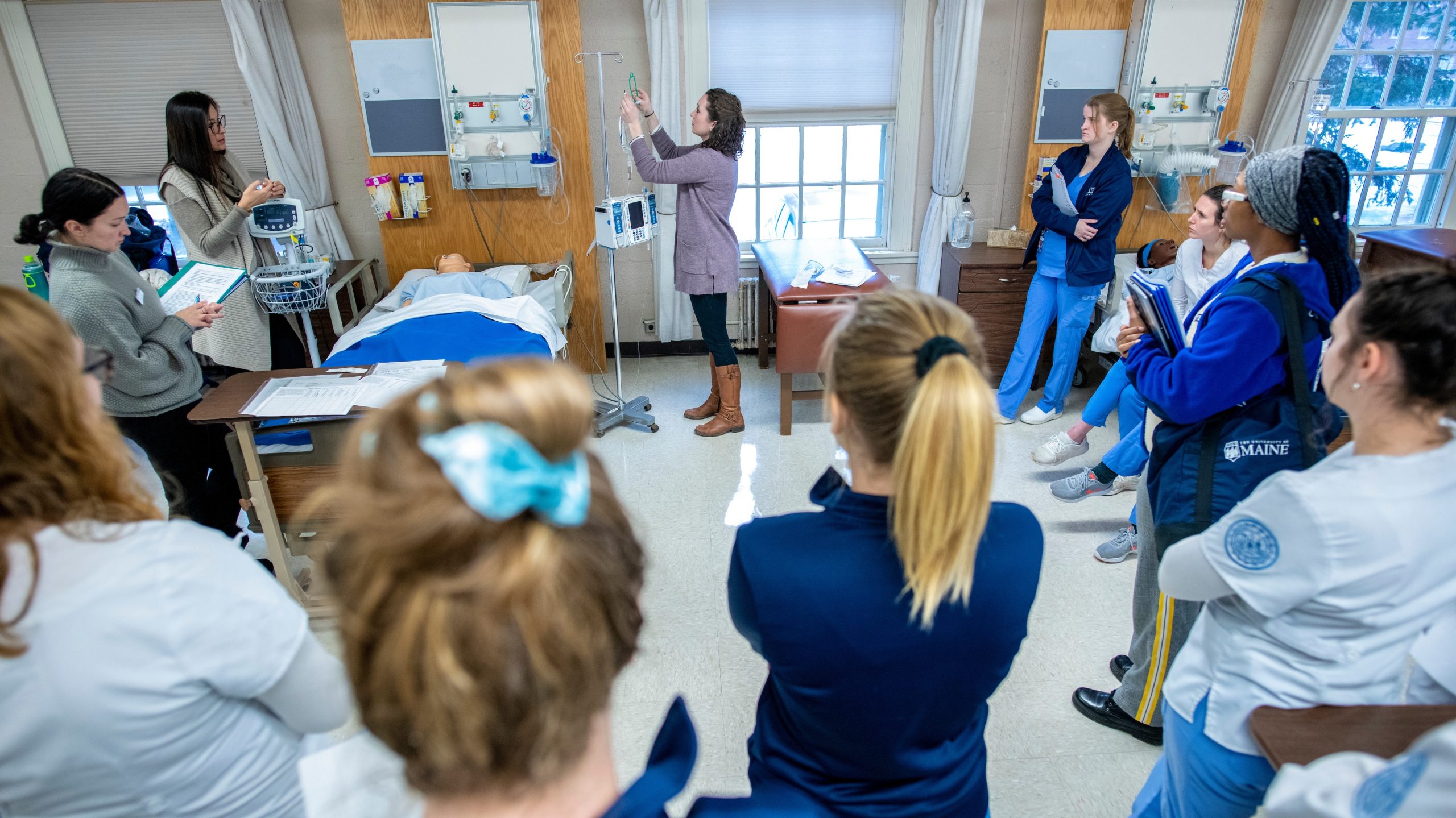 Nursing Students in a lab